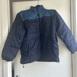 Men's puffer jacket sz L navy/blue